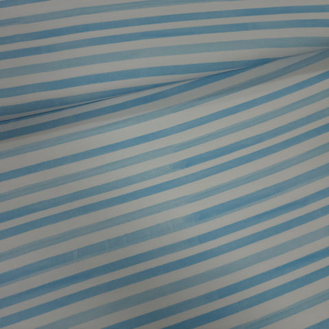 Bamboo jersey - Watercolor blue striped