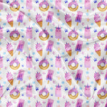 Donut, cone and unicorn popsicle