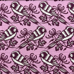 100% Coton à Motif - Oiseau violet