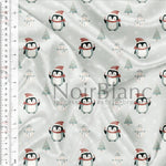 Penguin, Sage background fir tree