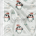 Penguin, Sage background fir tree