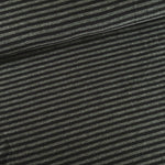 Bamboo jersey - Black and heather gray striped 