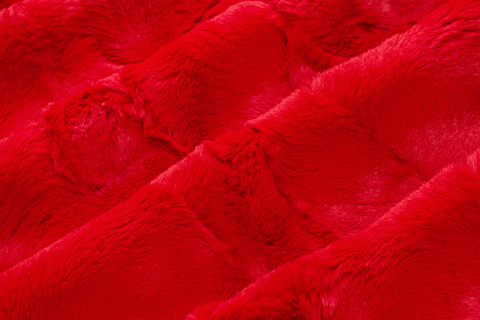 Fur Shannon Fabrics - Luxe Cuddle® Hide cardinal 