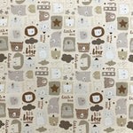 100% Cotton with Pattern - Little Bear