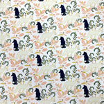 100% Cotton with Pattern - Blue Fox