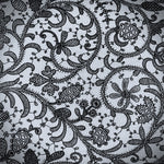 100% Patterned Cotton - Black and Gray Floral
