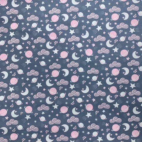 100% Cotton with Pattern - Planet