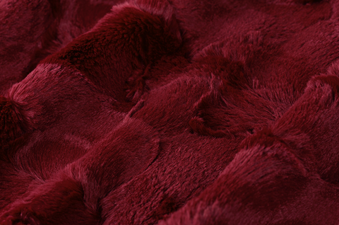 Fourrure Shannon Fabrics - Luxe Cuddle® Hide Merlot
