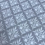 100% Patterned Cotton - double gauze - gray floral