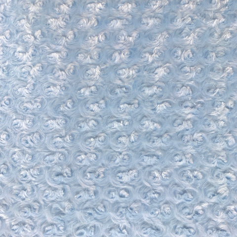 Minky Rosette - Baby Blue