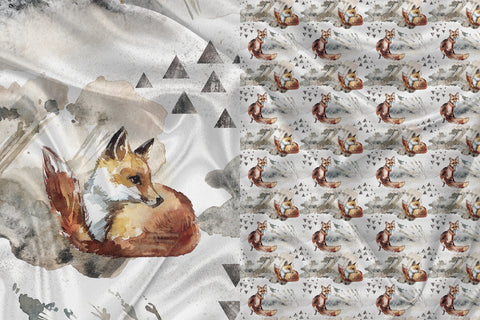 Triangle Fox Clothing and Blanket Panel